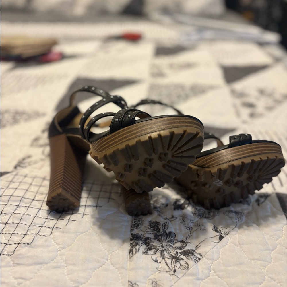 Report Black Studded Strappy Heels - Picture 5 of 5